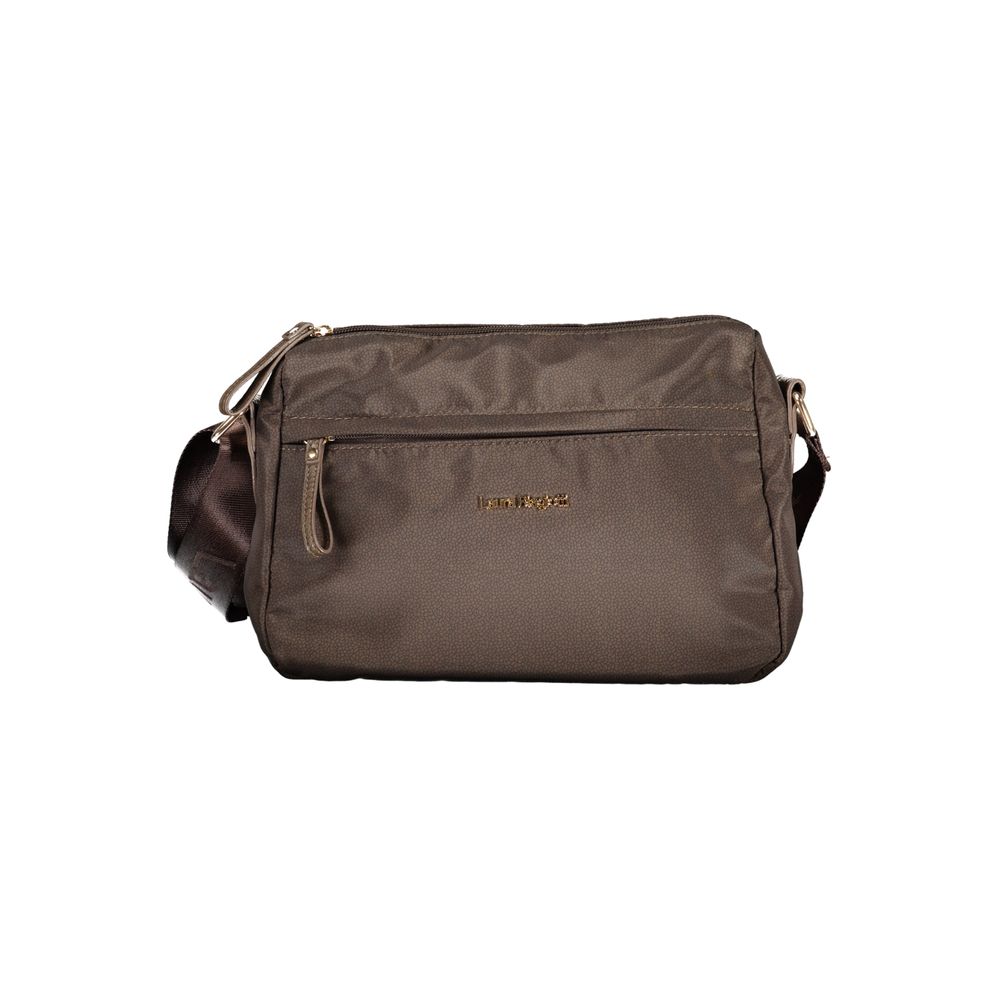 Brown Polyester Handbag