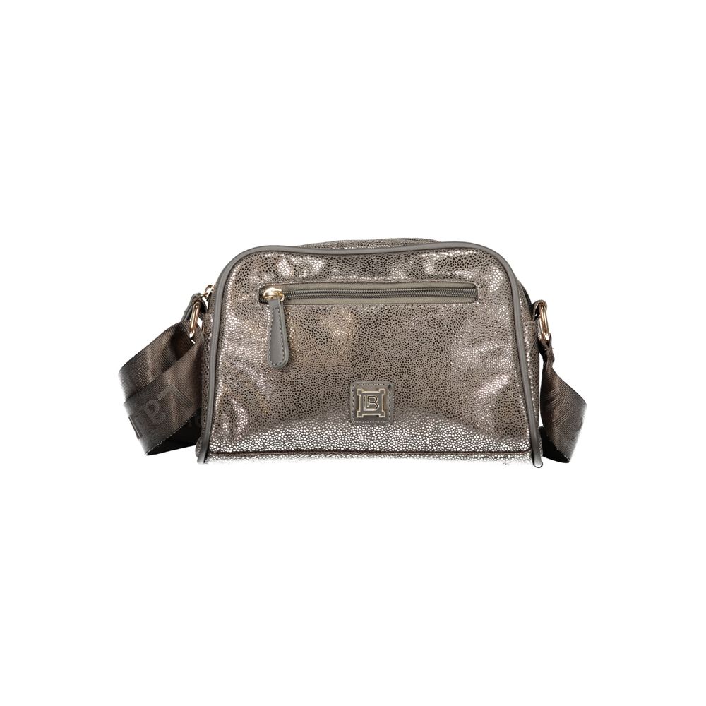 Gray Polyester Handbag