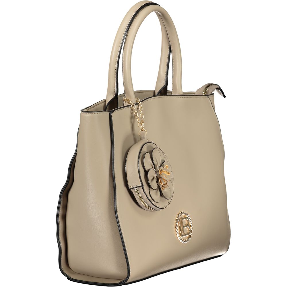 Beige Pvc Handbag