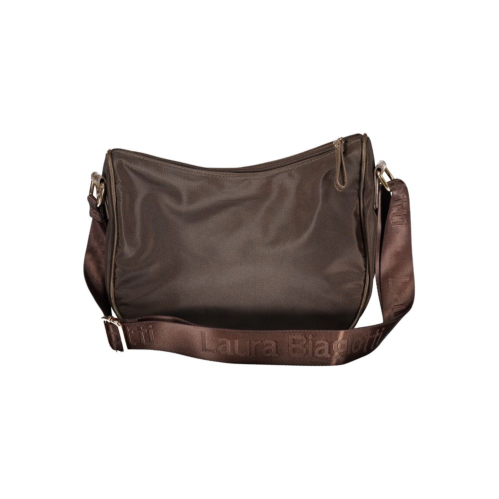 Brown Polyester Handbag