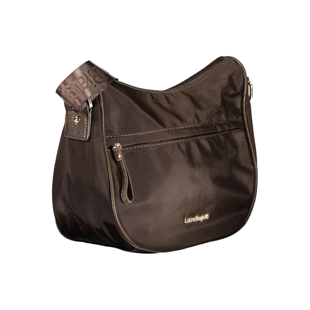 Brown Polyester Handbag