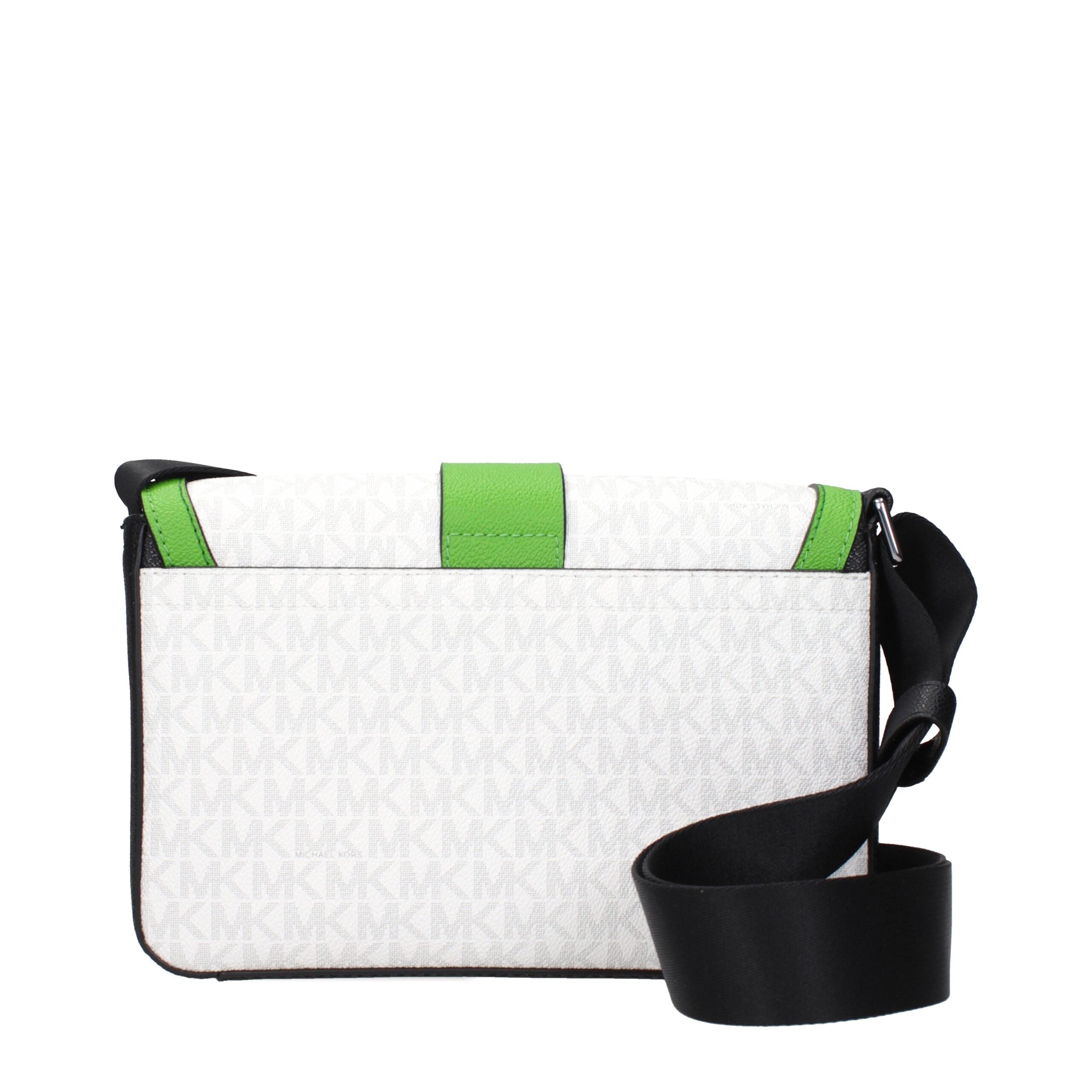 White Fabric Crossbody Bag