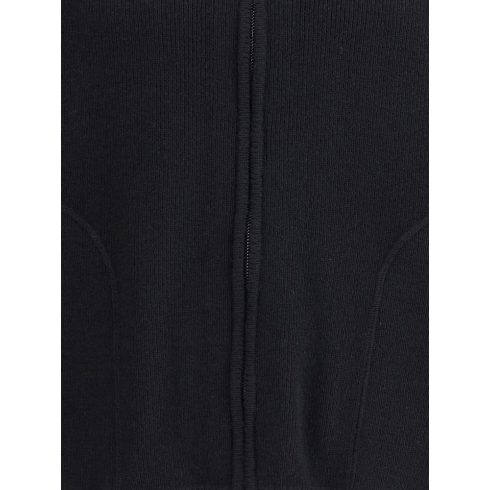 Black Wool Sweatshirt - ventzia