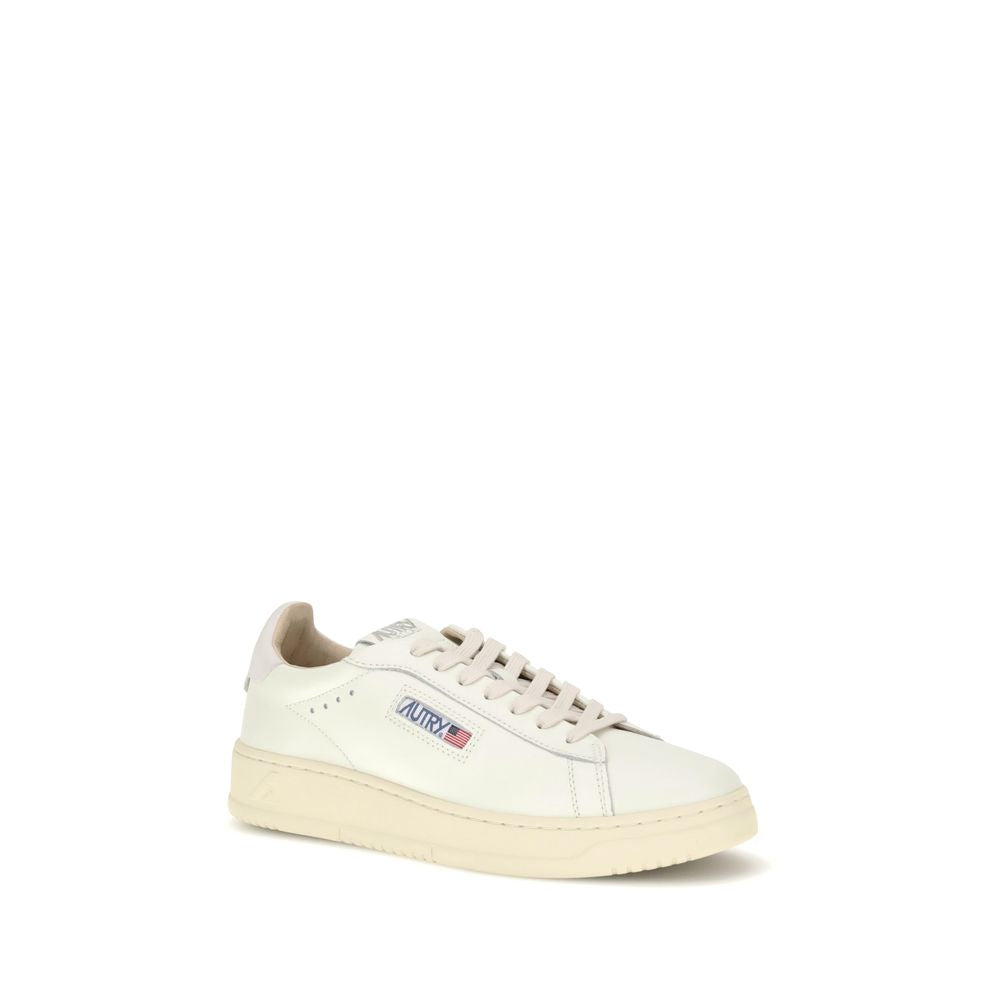 White Rubber Low Top Sneakers