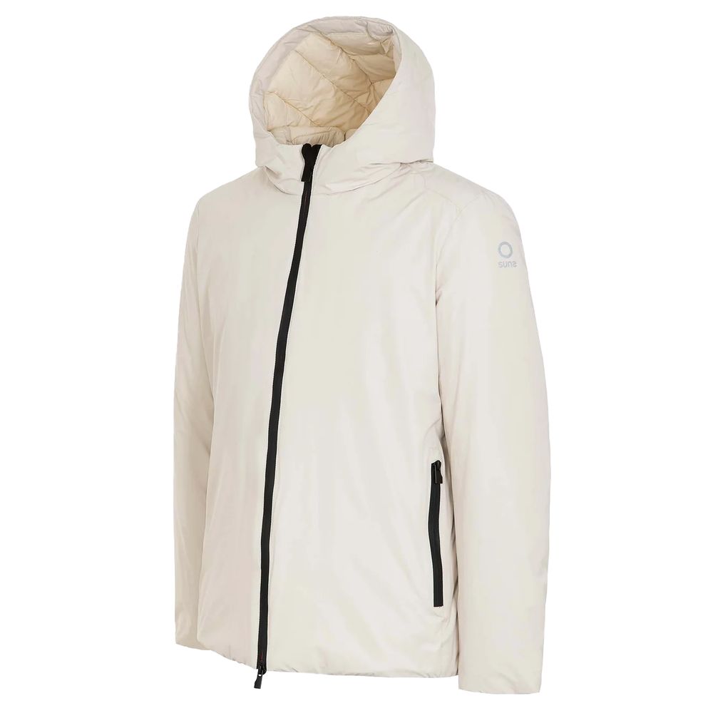 White Polyester Jackets & Coat