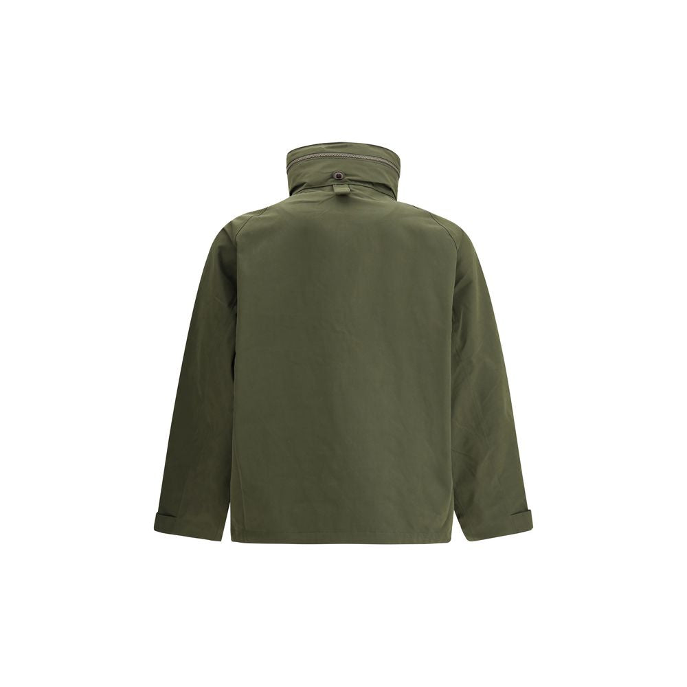 Green Polyester Shell Jacket - ventzia