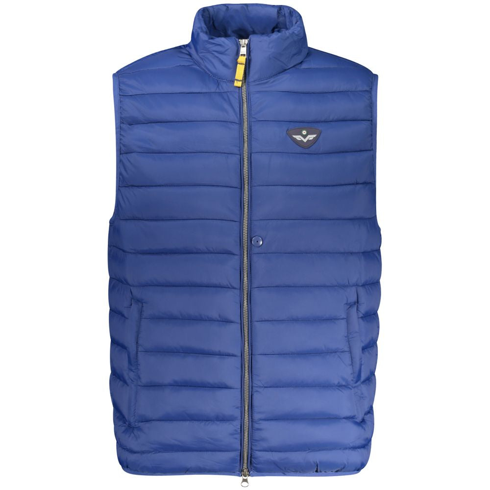 Blu Poliammide Men's Jacket - ventzia