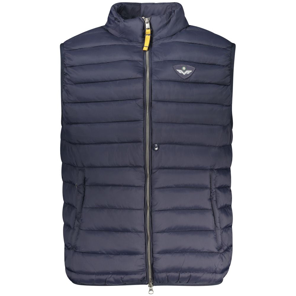 Blu Poliammide Men's Jacket - ventzia