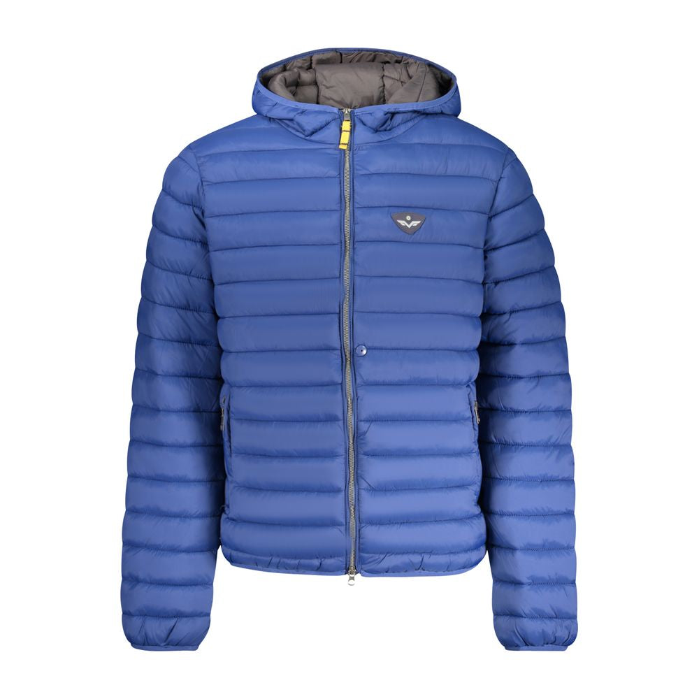 Blu Poliammide Men's Jacket - ventzia