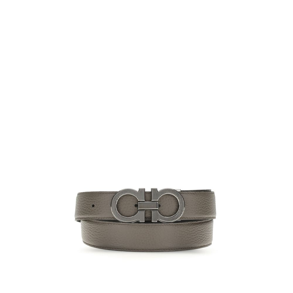 Gray Calf Leather Bos Taurus Belt