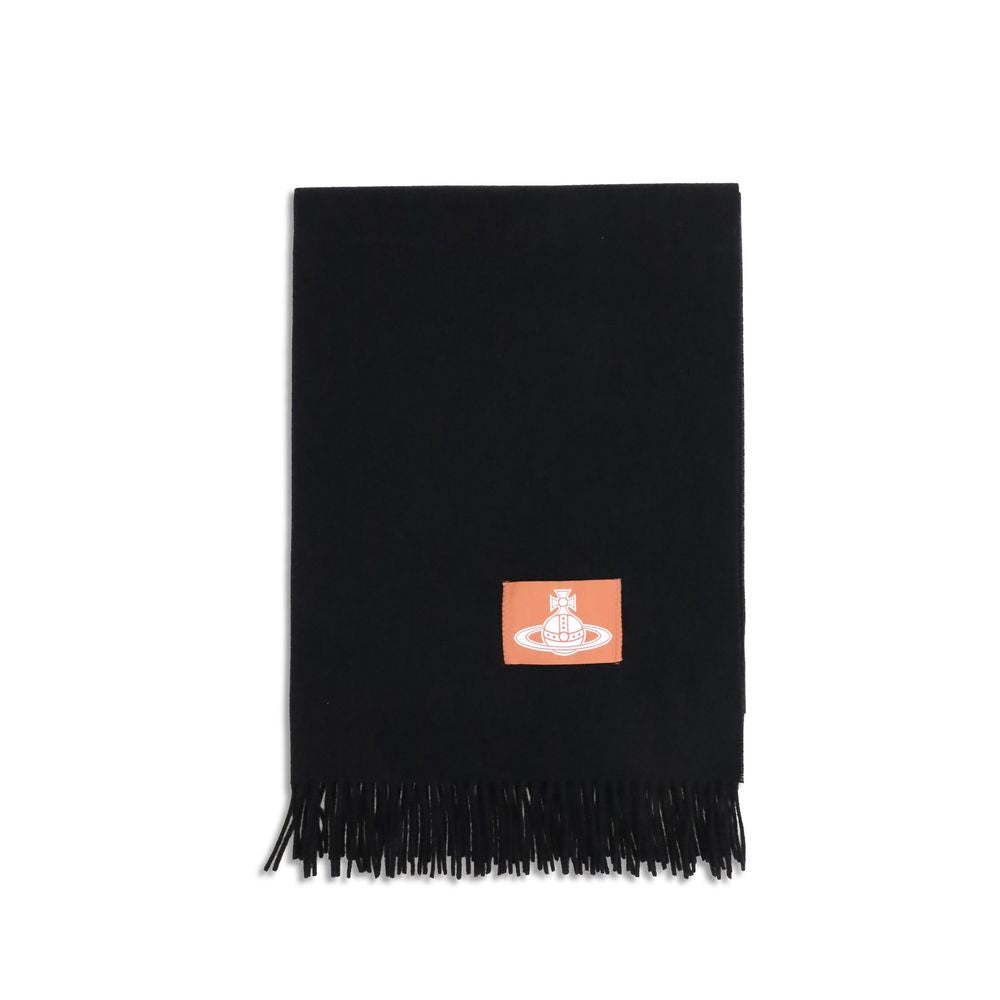 Black Wool Scarf - ventzia