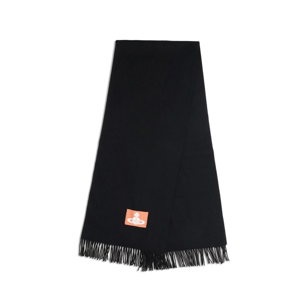 Black Wool Scarf - ventzia