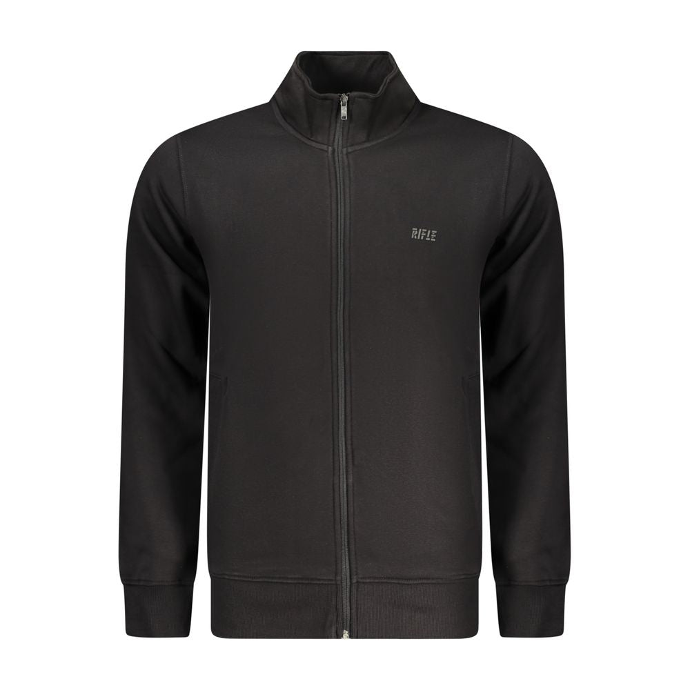 Black Cotton Sweatshirt