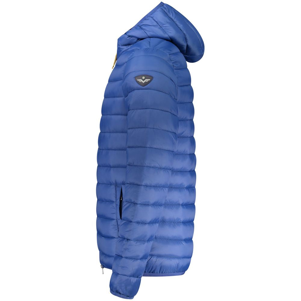 Blu Poliammide Men's Jacket