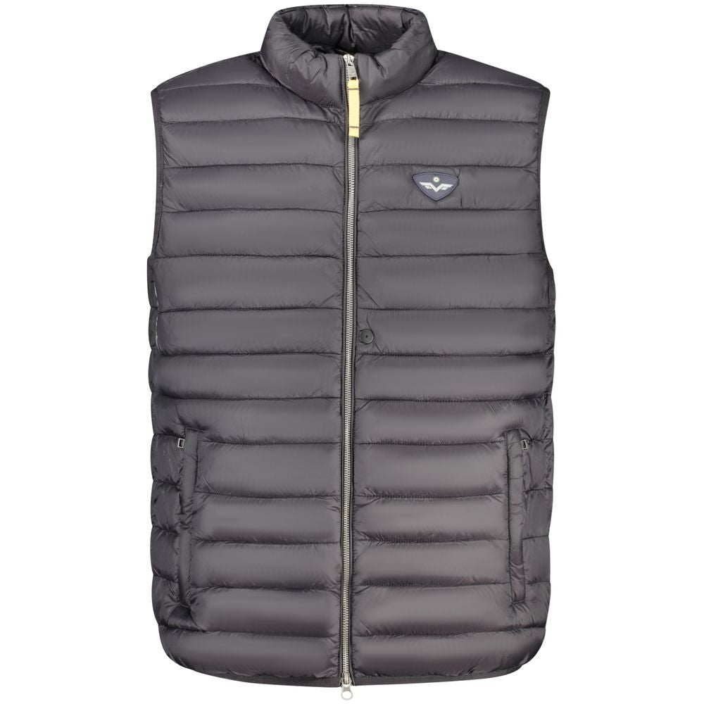 Black Polyamide Men's Jacket - ventzia