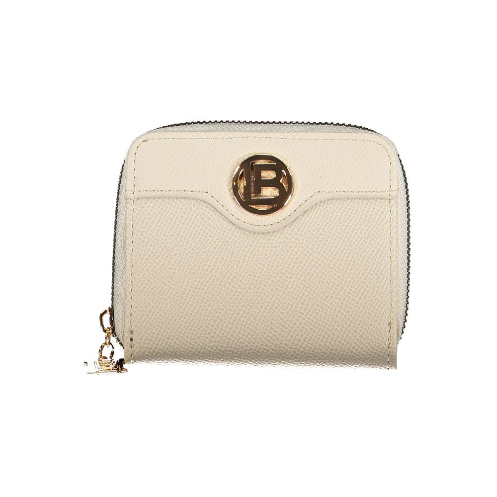 Beige Polyurethane Women Wallet - ventzia
