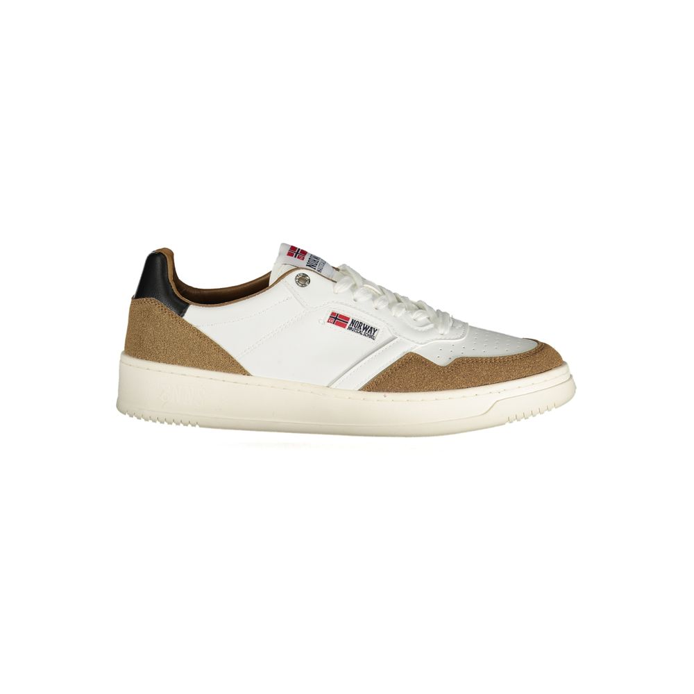 Bianco Polyurethane Men Sneaker - ventzia