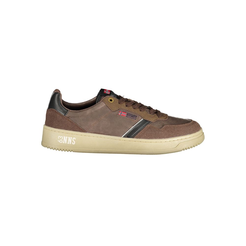 Marrone Poliuretano Men Sneaker - ventzia