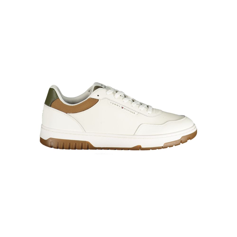 Bianco Poliuretano Men Sneaker - ventzia
