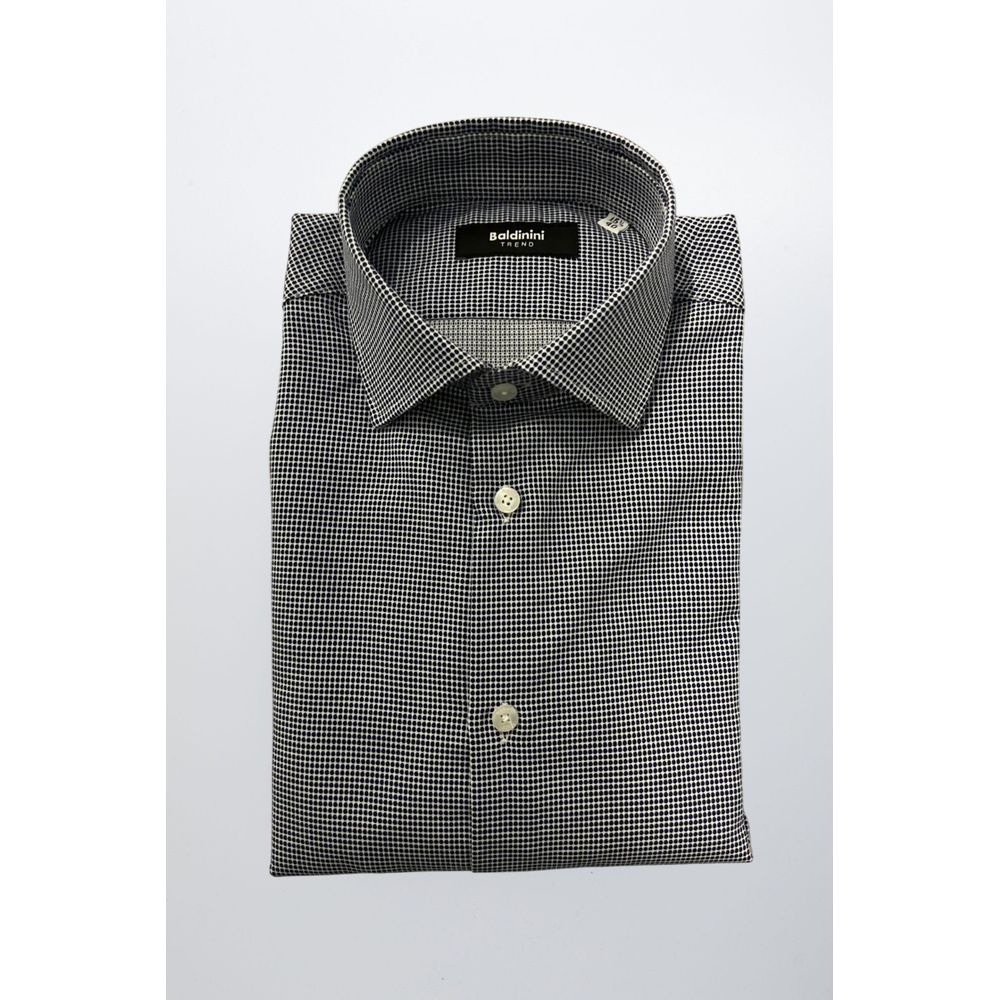 Blue Cotton Men Shirt - ventzia