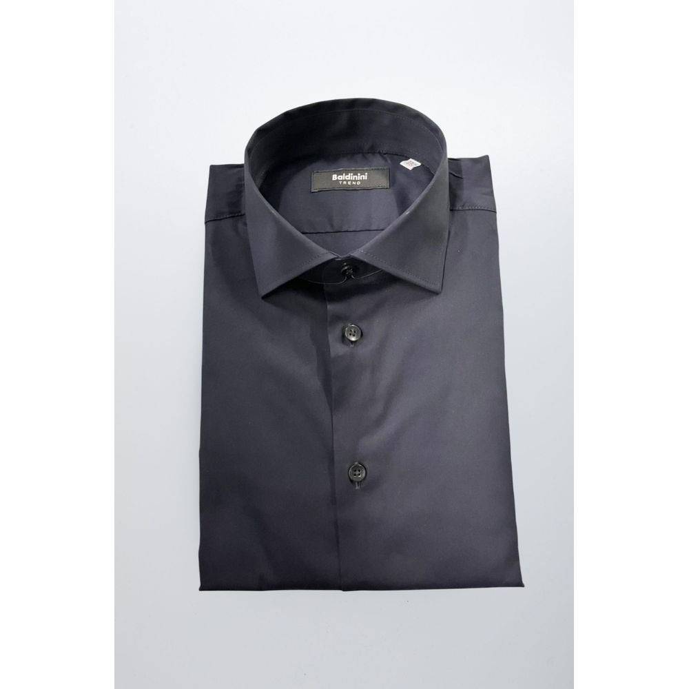 Black Cotton Men's Shirt - ventzia