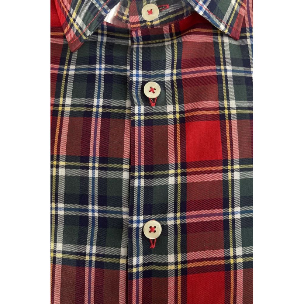 Multicolor Cotton Men Shirt - ventzia