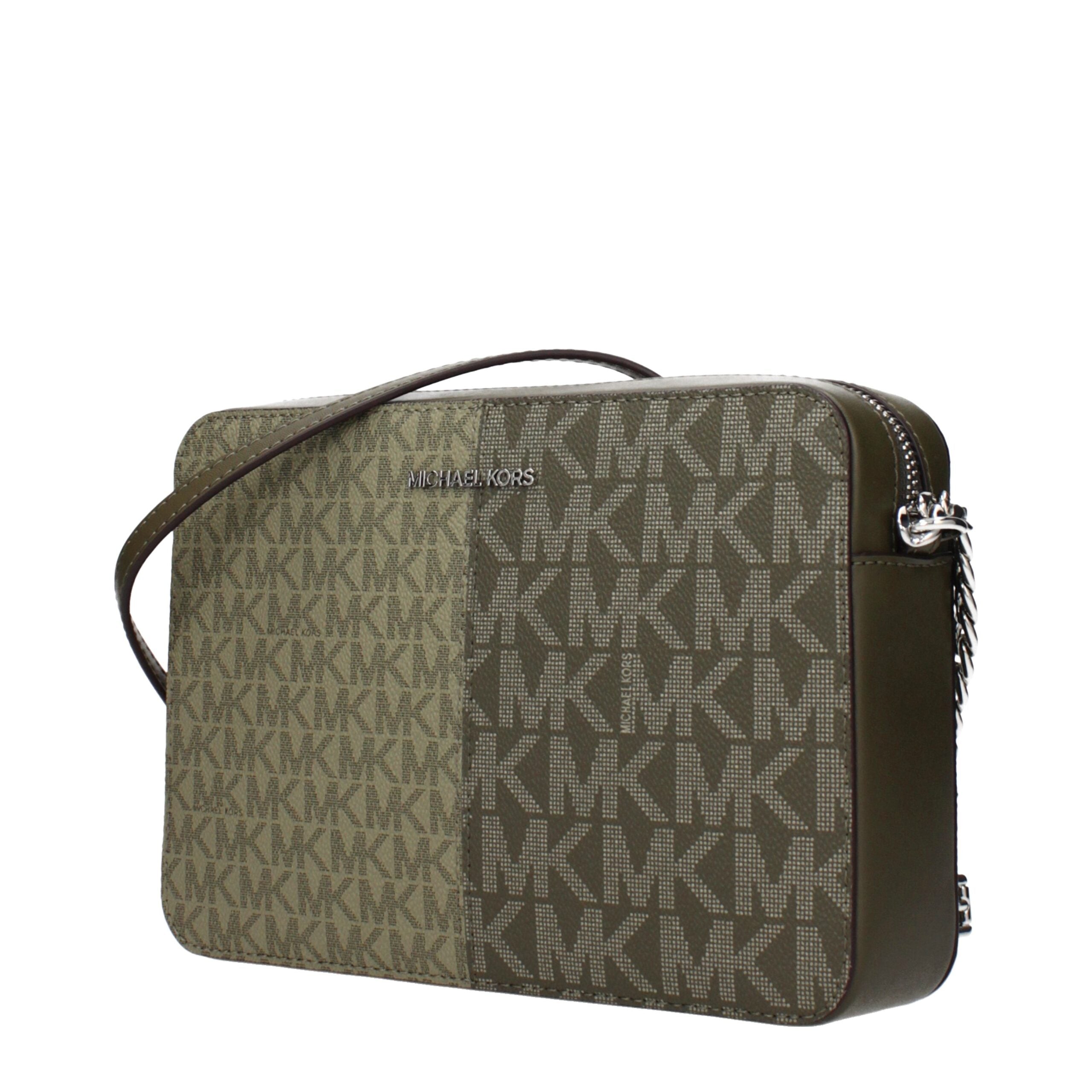 Green Fabric Crossbody Bag