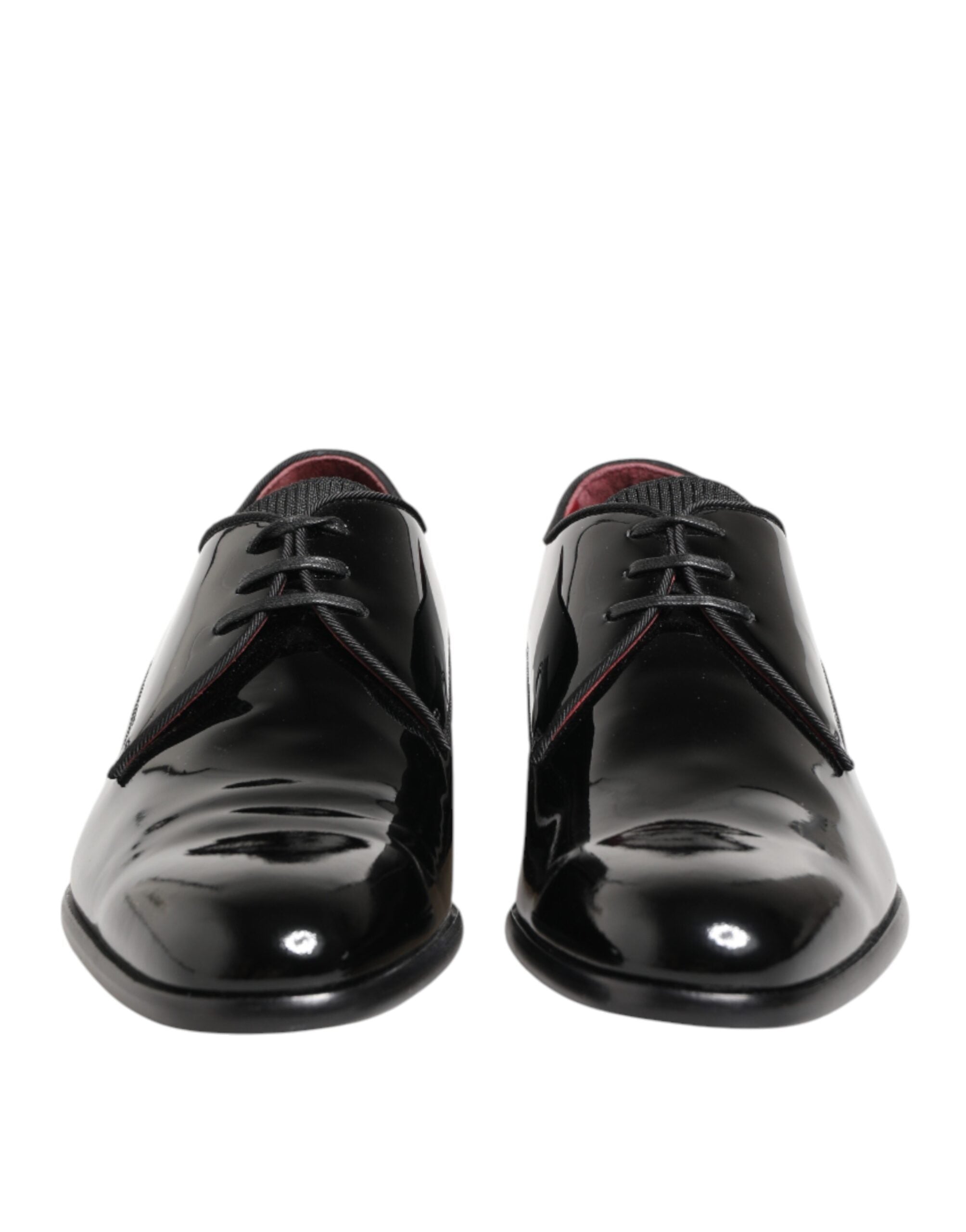 Black Calfskin Leather Derby Men Dress Shoes