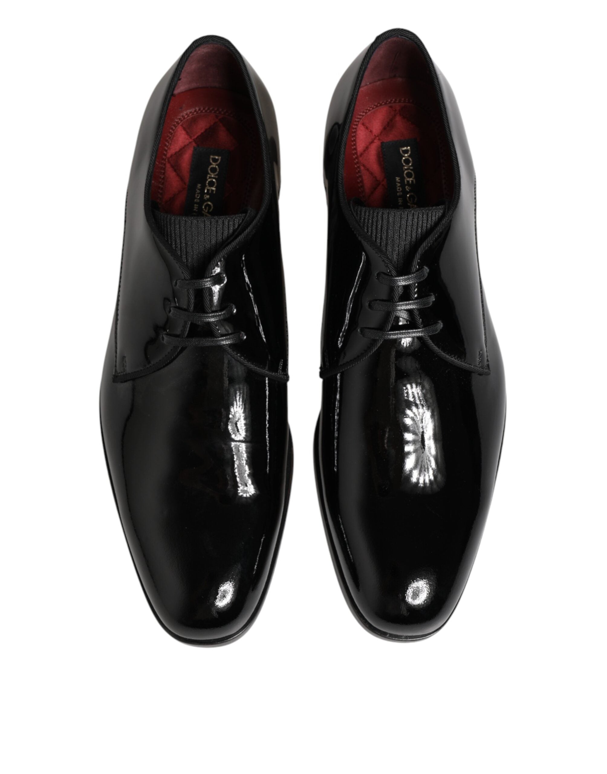 Black Calfskin Leather Derby Dress Shoes