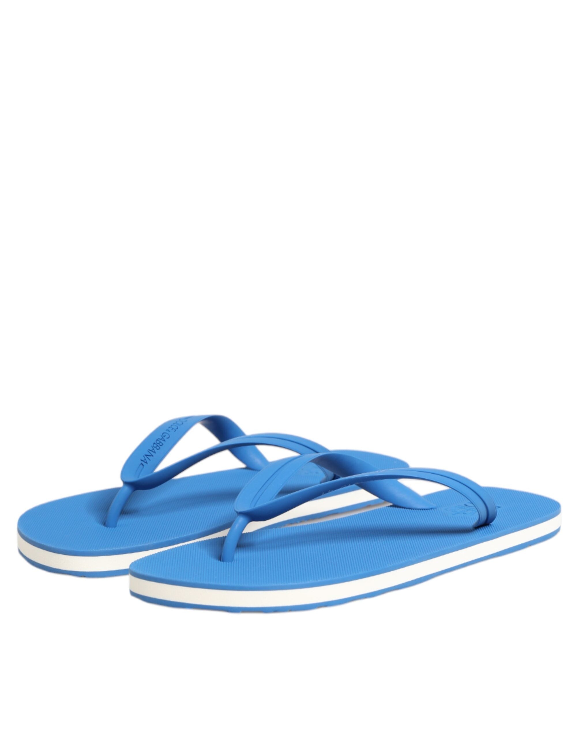 Blue White Logo Beachwear Flats Slipper Shoes - ventzia