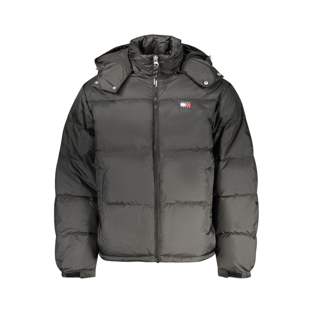 Black Polyester Men's Jacket - ventzia