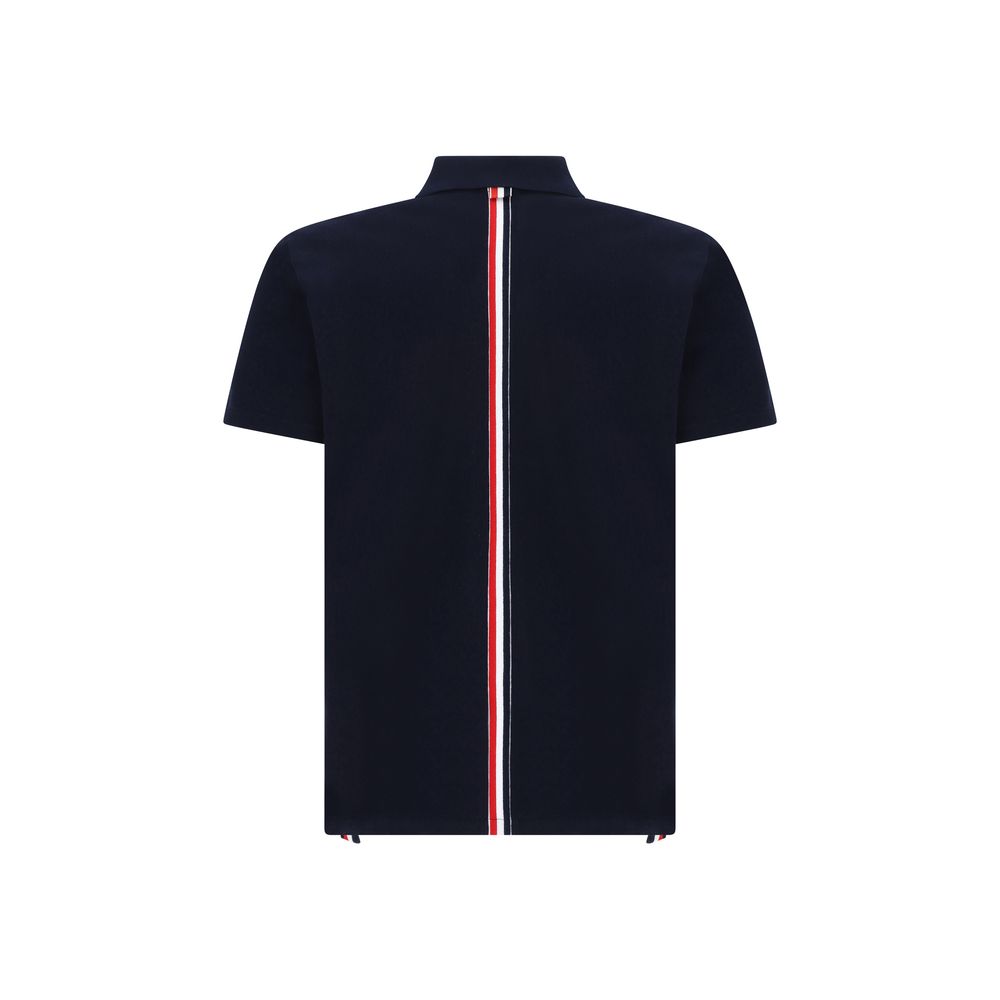 Blue Cotton Polo Shirt - ventzia