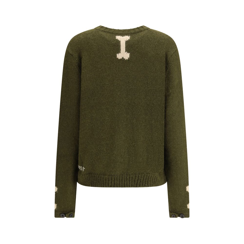 Bicolor Alpaca Vicugna Pacos Cardigan