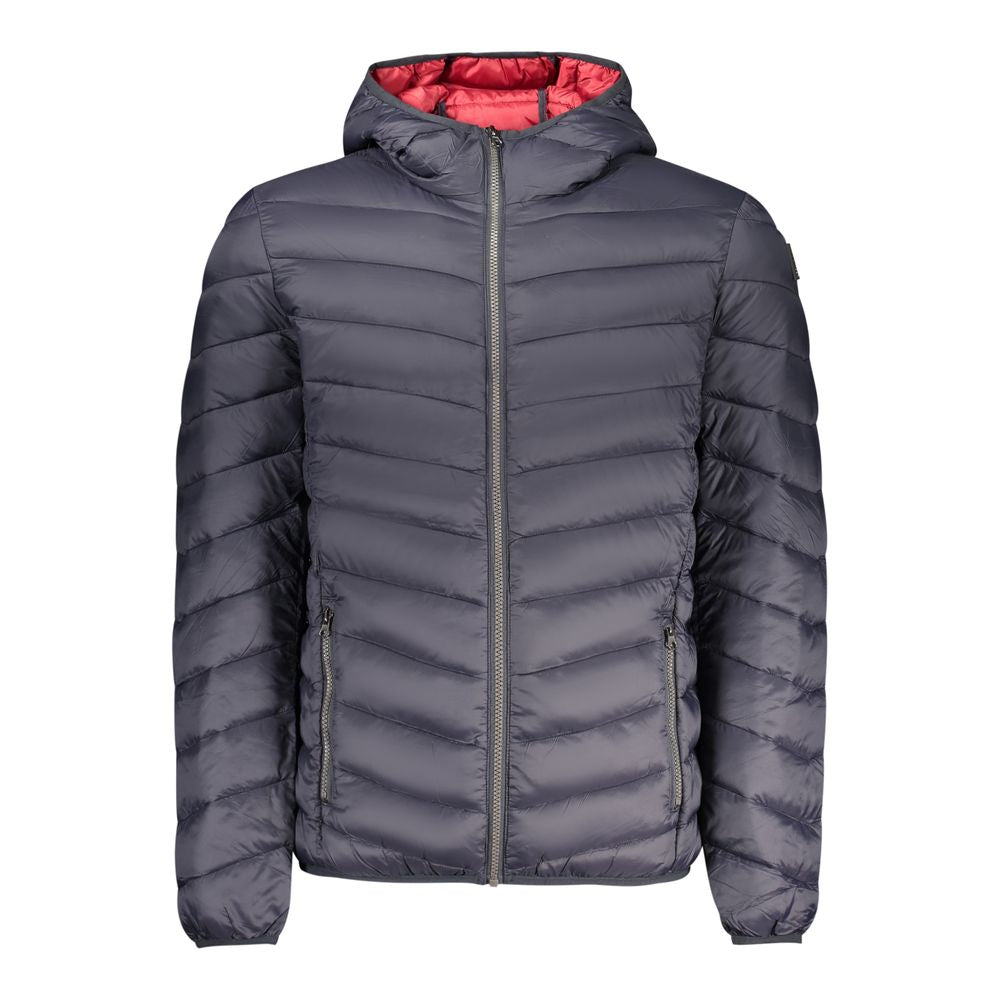 Blue Polyamide Men's Jacket - ventzia