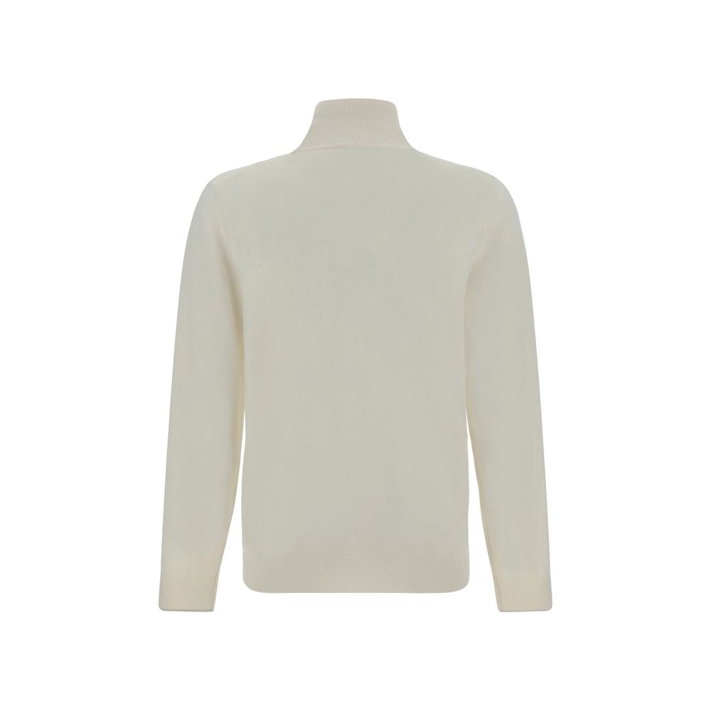 White Cashmere Sweater - ventzia