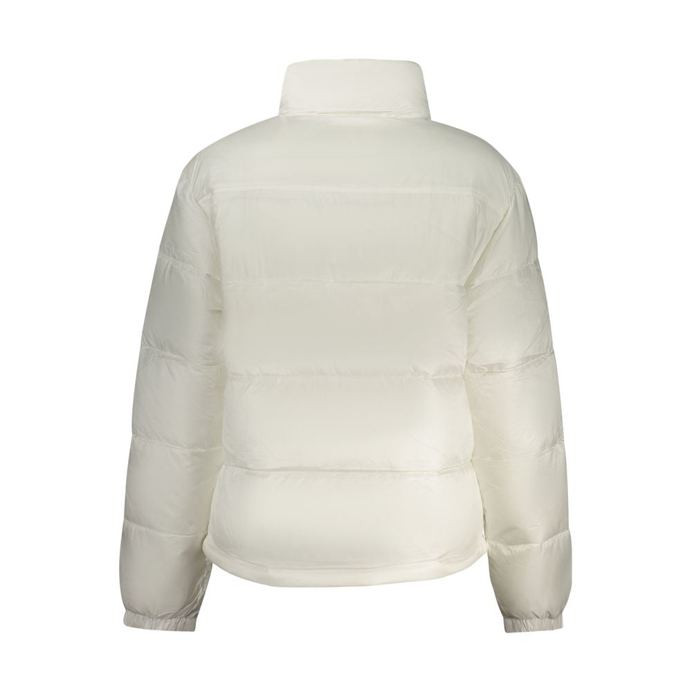 White Polyester Women's Jacket - ventzia