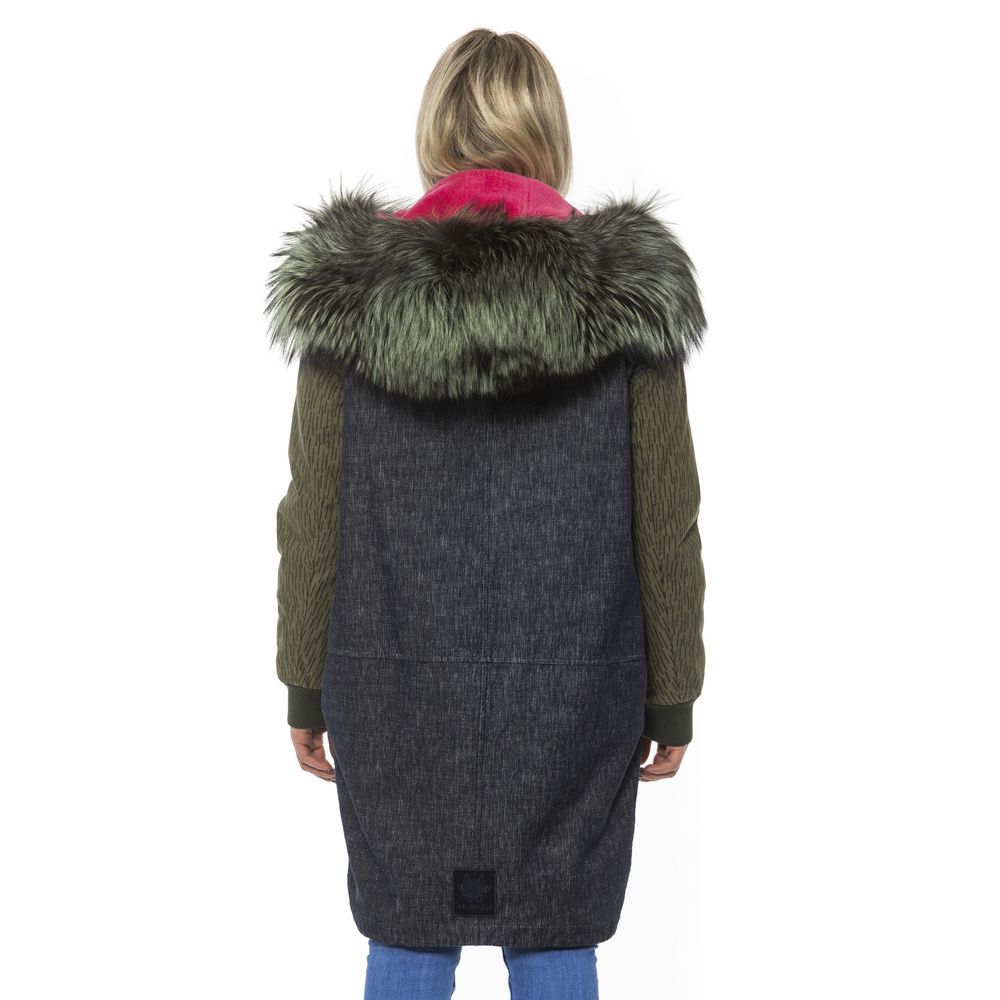 Gray Leather Women Bomber Jacket - ventzia