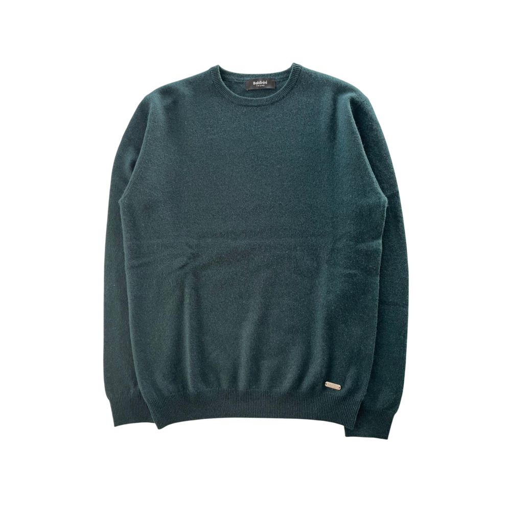 Green Cashmere Men Sweater