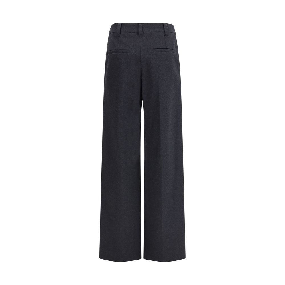 Gray Cotton Dress Pants - ventzia