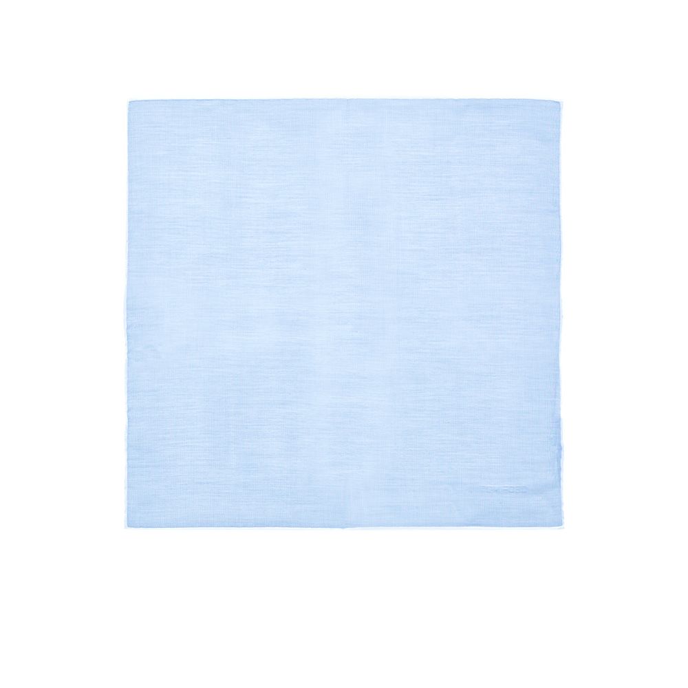Blue Cotton Pocket Square