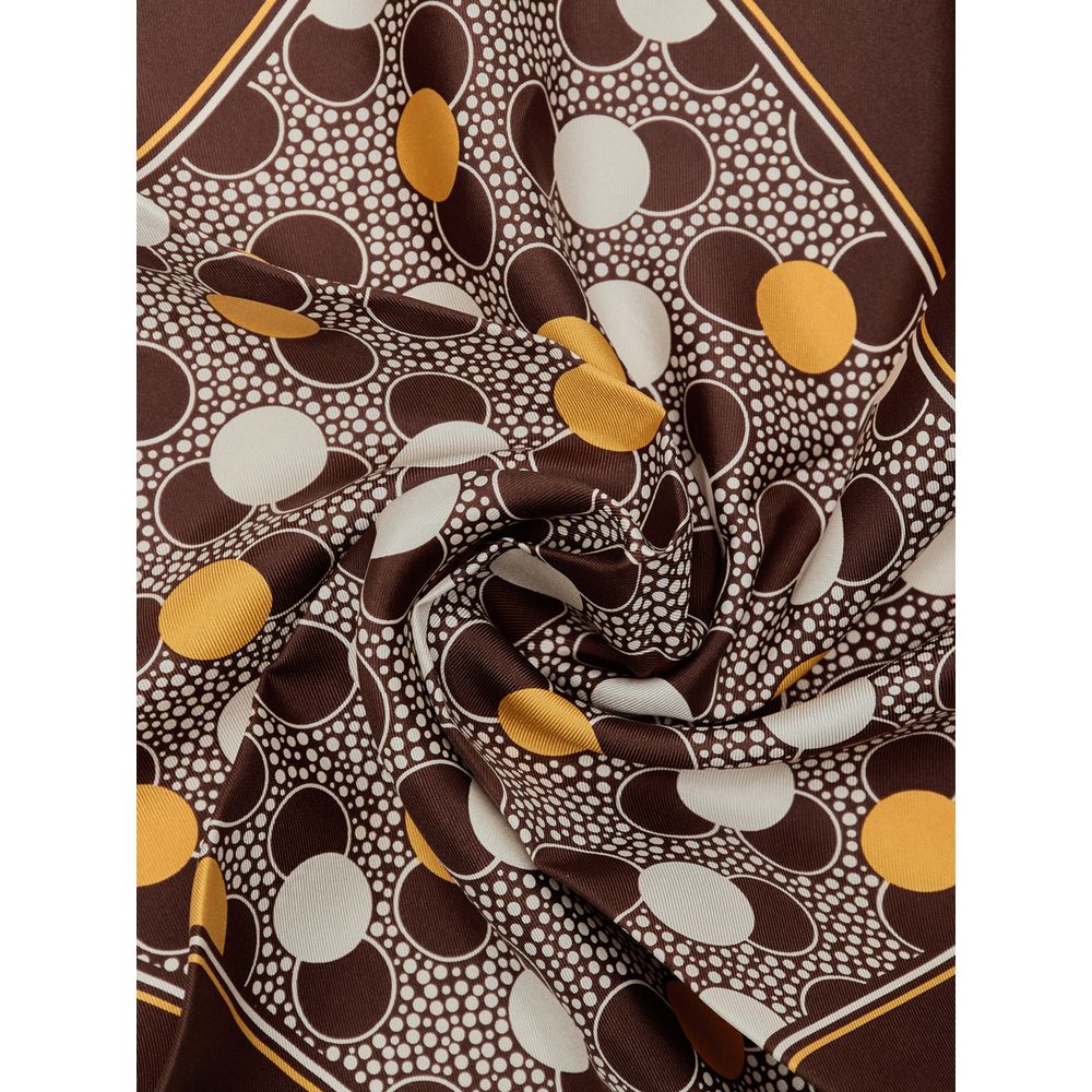Brown Silk Pocket Square