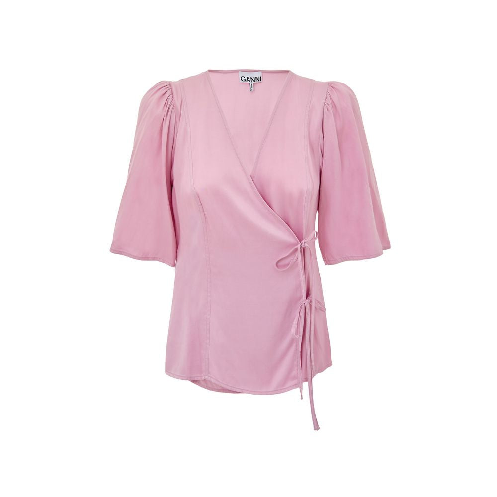 Pink Satin Tank Tops - ventzia