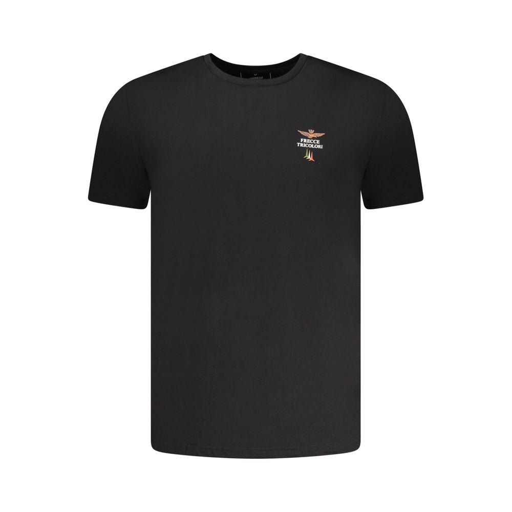 Black Cotton Men's T-Shirt - ventzia