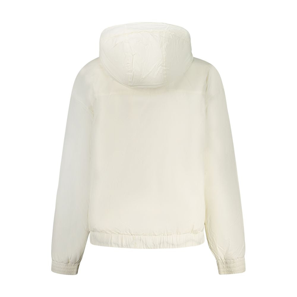 White Polyamide Women's Jacket