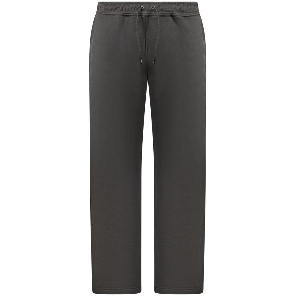 Black Cotton Men's Sports Trouser
