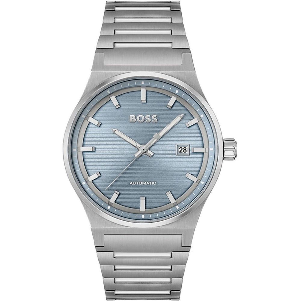 Gray Stainless Steel Dress Watch - ventzia