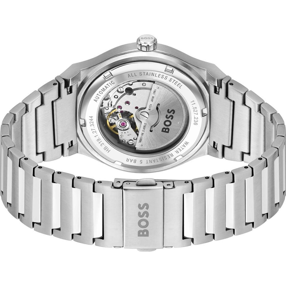 Gray Stainless Steel Dress Watch - ventzia