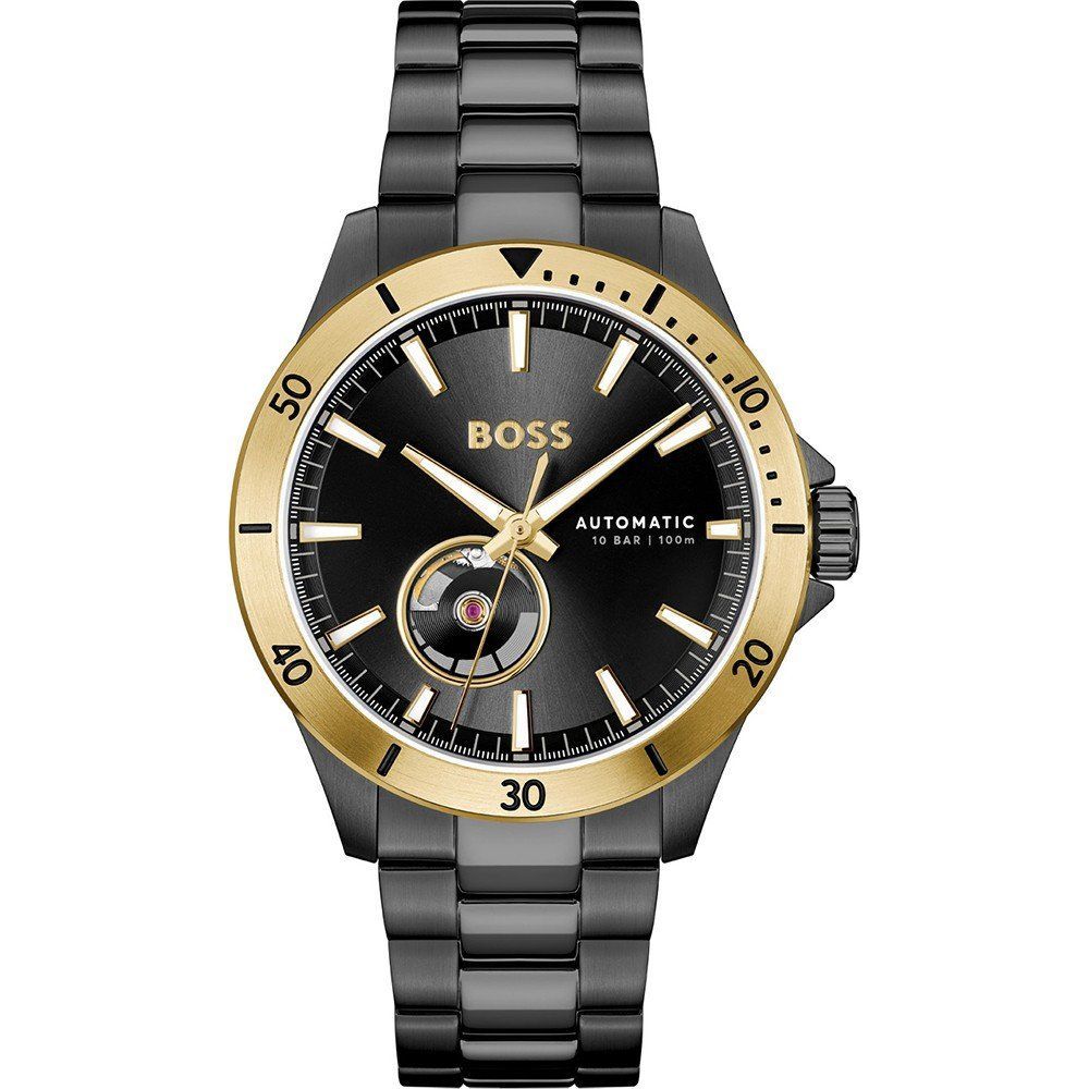 Black Stainless Steel Dress Watch - ventzia