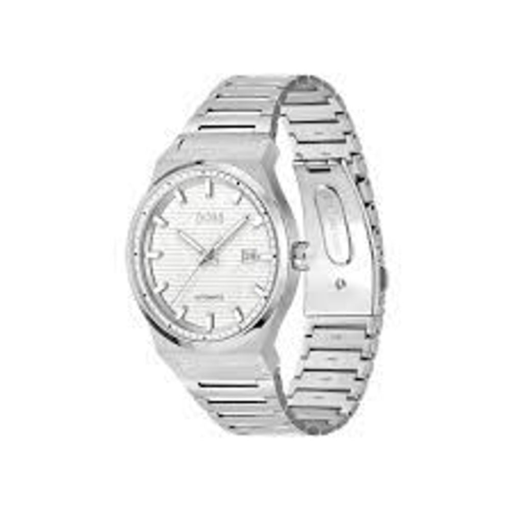 Gray Stainless Steel Dress Watch - ventzia