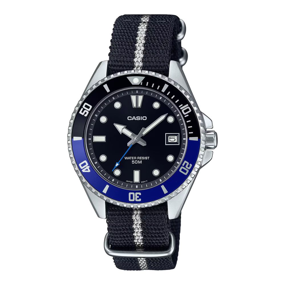 Black Fabric Sport Watch - ventzia